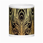 gold, black,peacock pattern,art nouveau,vintage,belle epoque,chic,elegant,peacock feather,beautiful Morph Mugs Center