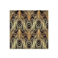 Gold, Black,peacock Pattern,art Nouveau,vintage,belle Epoque,chic,elegant,peacock Feather,beautiful Satin Bandana Scarf by NouveauDesign