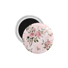 Pink Shabby Chic Floral 1 75  Magnets by NouveauDesign