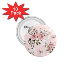 Pink Shabby Chic Floral 1 75  Buttons (10 Pack) by NouveauDesign