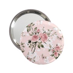 Pink Shabby Chic Floral 2 25  Handbag Mirrors by NouveauDesign