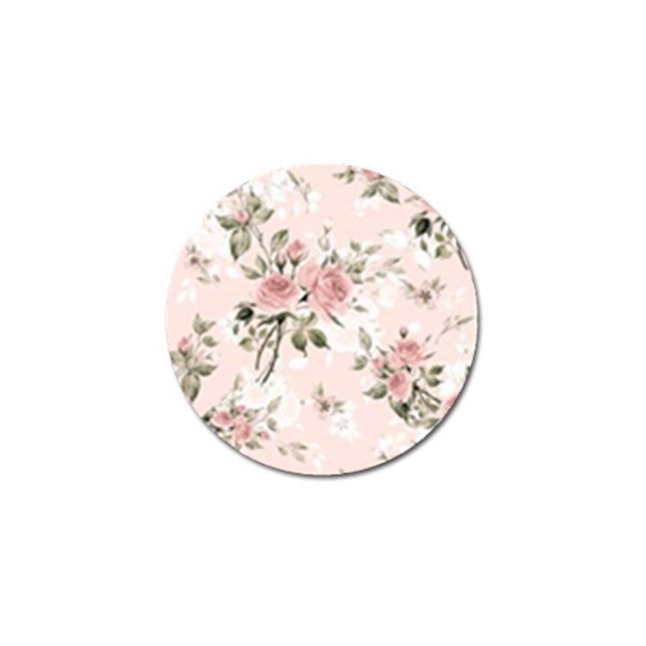 pink shabby chic floral Golf Ball Marker