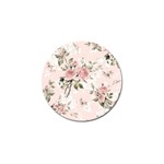 pink shabby chic floral Golf Ball Marker (10 pack) Front