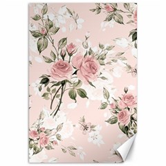 Pink Shabby Chic Floral Canvas 20  X 30   by NouveauDesign