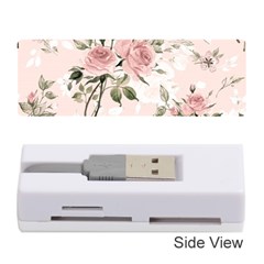 Pink Shabby Chic Floral Memory Card Reader (stick)  by NouveauDesign