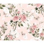 pink shabby chic floral Deluxe Canvas 14  x 11  14  x 11  x 1.5  Stretched Canvas