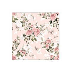 Pink Shabby Chic Floral Satin Bandana Scarf by NouveauDesign