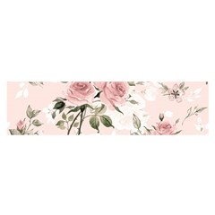 Pink Shabby Chic Floral Satin Scarf (oblong) by NouveauDesign