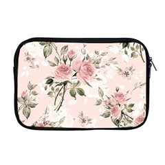 Pink Shabby Chic Floral Apple Macbook Pro 17  Zipper Case by NouveauDesign