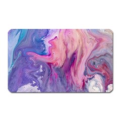 Marbled,ultraviolet,violet,purple,pink,blue,white,stone,marble,modern,trendy,beautiful Magnet (rectangular) by NouveauDesign