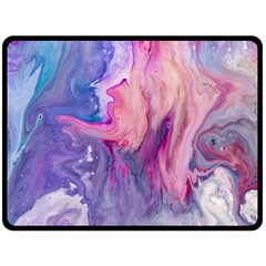 Marbled,ultraviolet,violet,purple,pink,blue,white,stone,marble,modern,trendy,beautiful Fleece Blanket (large)  by NouveauDesign