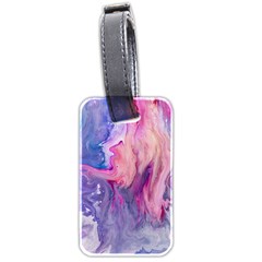 Marbled,ultraviolet,violet,purple,pink,blue,white,stone,marble,modern,trendy,beautiful Luggage Tags (two Sides) by NouveauDesign