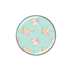 Mint,shabby Chic,floral,pink,vintage,girly,cute Hat Clip Ball Marker (4 Pack) by NouveauDesign