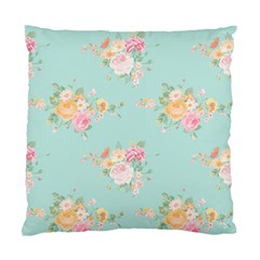 Mint,shabby Chic,floral,pink,vintage,girly,cute Standard Cushion Case (one Side) by NouveauDesign