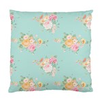 Mint,shabby chic,floral,pink,vintage,girly,cute Standard Cushion Case (One Side) Front