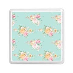 Mint,shabby Chic,floral,pink,vintage,girly,cute Memory Card Reader (square)  by NouveauDesign