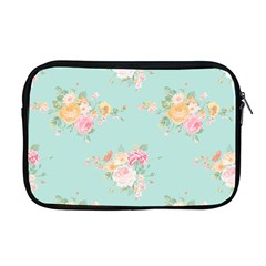 Mint,shabby Chic,floral,pink,vintage,girly,cute Apple Macbook Pro 17  Zipper Case by NouveauDesign