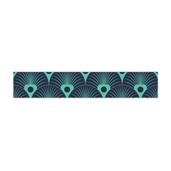 Blue,teal,peacock Pattern,art Deco Flano Scarf (mini) by NouveauDesign