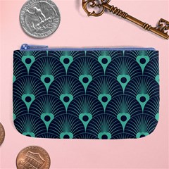 Blue,teal,peacock Pattern,art Deco Large Coin Purse by NouveauDesign