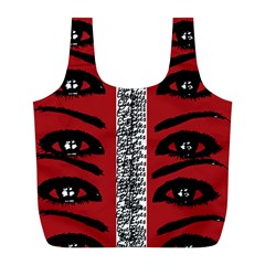 Eyes Have It Print Full Print Recycle Bags (l)  by julissadesigns