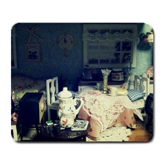 Abandonded Dollhouse Large Mousepads by snowwhitegirl