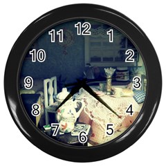 Abandonded Dollhouse Wall Clocks (black) by snowwhitegirl