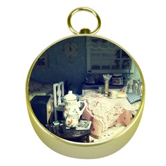 Abandonded Dollhouse Gold Compasses by snowwhitegirl