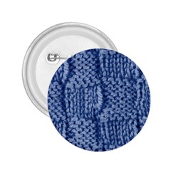 Knitted Wool Square Blue 2 25  Buttons by snowwhitegirl