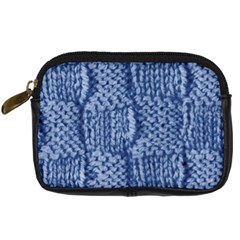 Knitted Wool Square Blue Digital Camera Cases by snowwhitegirl