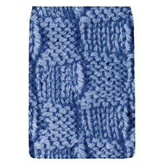 Knitted Wool Square Blue Flap Covers (s)  by snowwhitegirl