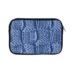 Knitted Wool Square Blue Apple Ipad Mini Zipper Cases by snowwhitegirl