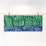 Knitted Wool Square Blue Green Cosmetic Storage Cases Front