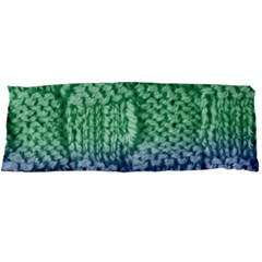 Knitted Wool Square Blue Green Body Pillow Case Dakimakura (two Sides) by snowwhitegirl