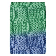 Knitted Wool Square Blue Green Flap Covers (l)  by snowwhitegirl