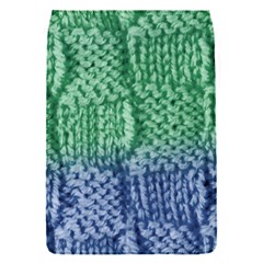 Knitted Wool Square Blue Green Flap Covers (s)  by snowwhitegirl