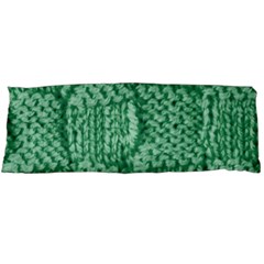 Knitted Wool Square Green Body Pillow Case (dakimakura) by snowwhitegirl