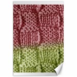 Knitted Wool Square Pink Green Canvas 20  x 30   19.62 x28.9  Canvas - 1