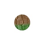 Knitted Wool Square Beige Green 1  Mini Buttons Front