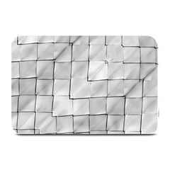 Silver Grid Pattern Plate Mats by dflcprints