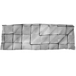 Silver Grid Pattern Body Pillow Case Dakimakura (Two Sides) Front