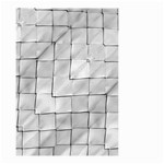 Silver Grid Pattern Small Garden Flag (Two Sides) Back