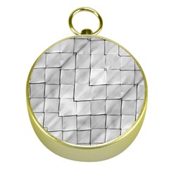 Silver Grid Pattern Gold Compasses by dflcprints