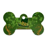 Happy st. patrick s day with clover Dog Tag Bone (Two Sides) Front