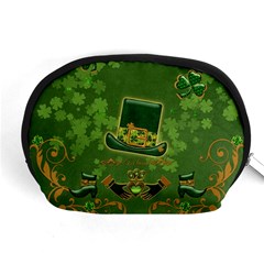 Happy St  Patrick s Day With Clover Accessory Pouches (medium)  by FantasyWorld7