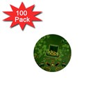 Happy st. patrick s day with clover 1  Mini Buttons (100 pack)  Front