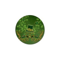 Happy St  Patrick s Day With Clover Golf Ball Marker (10 Pack) by FantasyWorld7