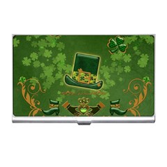 Happy St  Patrick s Day With Clover Business Card Holders by FantasyWorld7