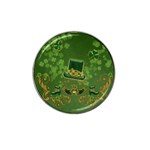 Happy st. patrick s day with clover Hat Clip Ball Marker (10 pack) Front