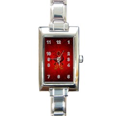 Wonderful Hearts, Kisses Rectangle Italian Charm Watch by FantasyWorld7