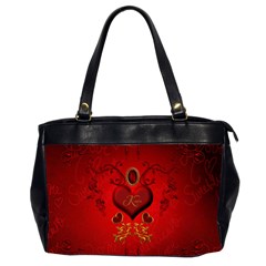 Wonderful Hearts, Kisses Office Handbags (2 Sides)  by FantasyWorld7